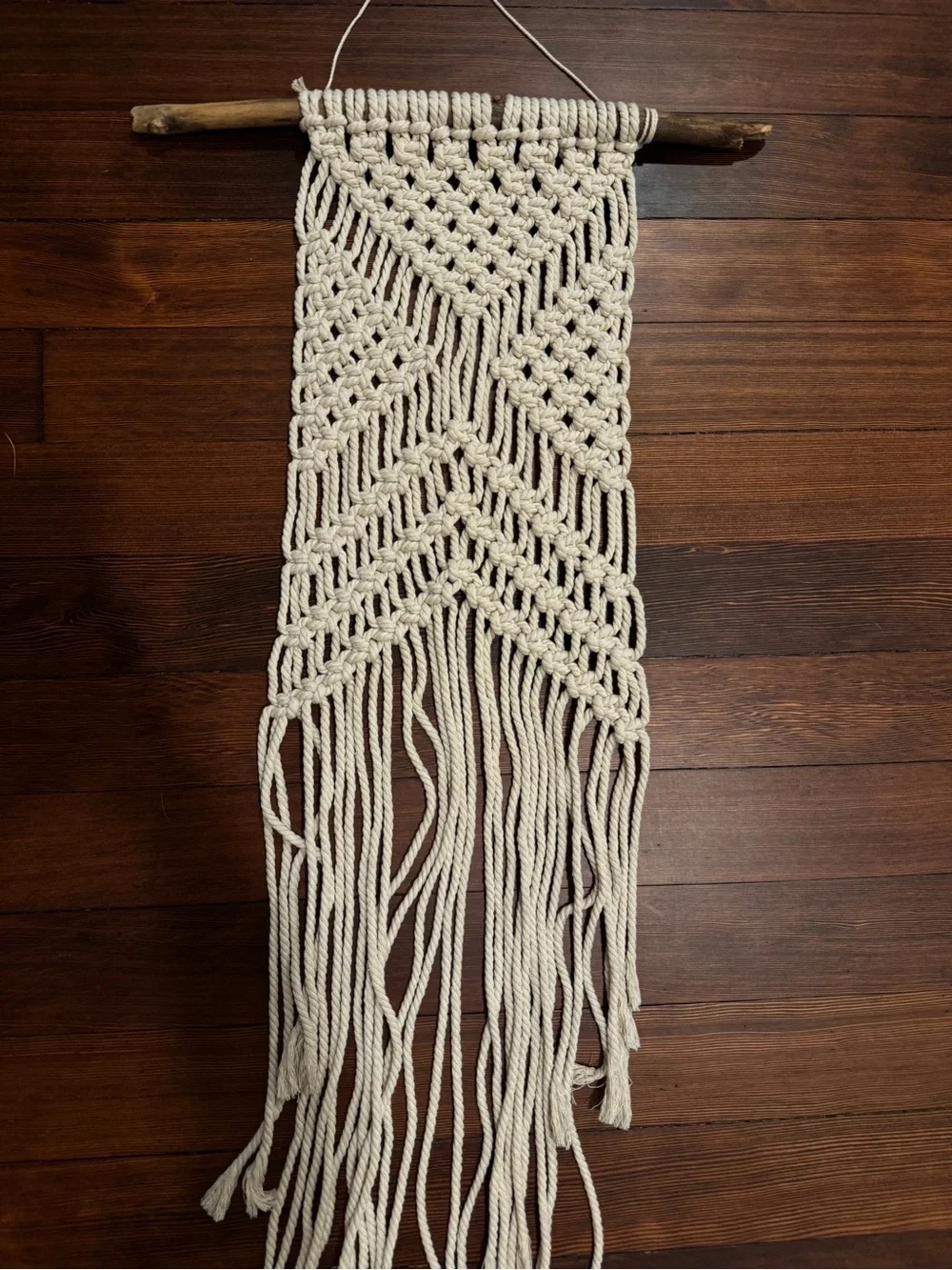 Large Handmade Macrame Wall Hanging – Boho Neutral Statement Decor